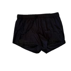 Avia Men’s Running Shorts Black XXL (2X) Split Hem Lightweight Activewear